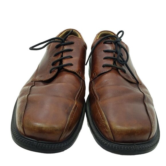 Ecco Men's Oxford Loafers Leather Shoes‎ Men's Size 45 - 11/11.5 - Picture 2 of 13